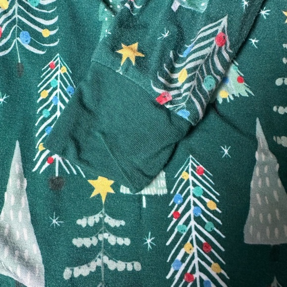 Little Sleepies Twinkling Trees Ling Sleeve Pants 4T Pajamas - Picture 3 of 5